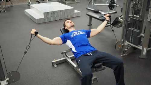 Incline cable hotsell bench press