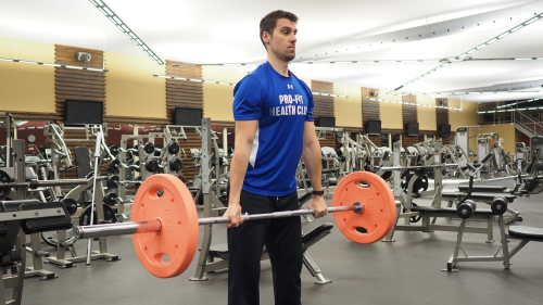 Barbell straight deadlift deals