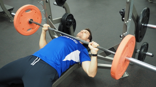 Barbell Flat Bench Presses Exercise Technique Definition FreeTrainers